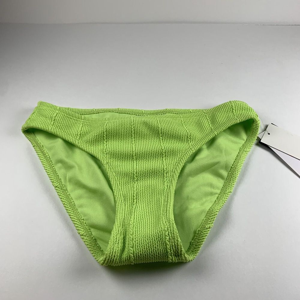 Salt + Cove Popcorn-Ribbed Hipster Bikini Bottoms Women's‎ XS Lime Texture Beach